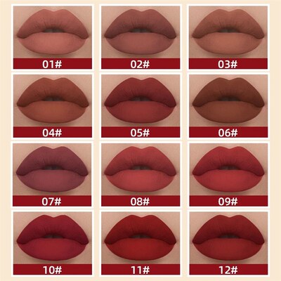 Matte Liquid Lipstick Waterproof Velvet Nude Sexy Red Lip Gl