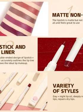 20 Color Liquid Lipstick Pink Purple Red Lip Long-lasting