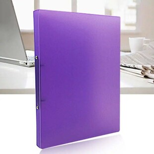 1pc A4 Ring Binder Colorured Transparent Loose-leaf Paper Fi