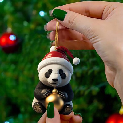 Creative Adorable Cartoon Panda Home Christmas Tree Hanging