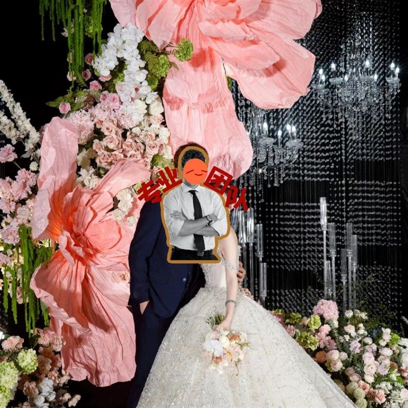 婚礼巨型纸花超大手工褶皱美塑花纸艺婚庆道具花背景橱窗美陈装饰,节庆用品/礼品,节庆布艺用品,淘宝优惠券,粉丝福利购,淘宝优惠卷