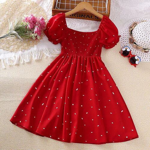 Summer Dress Baby Girl Cute Polka-dot Princess dress elegant
