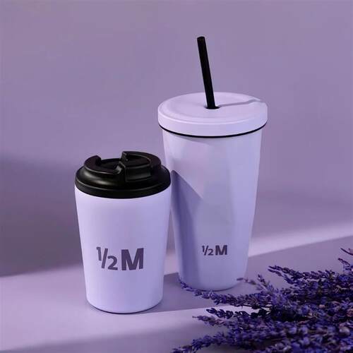 1/2m cup Saudi Half M Stainless Steel Insulated Coffee Cup V