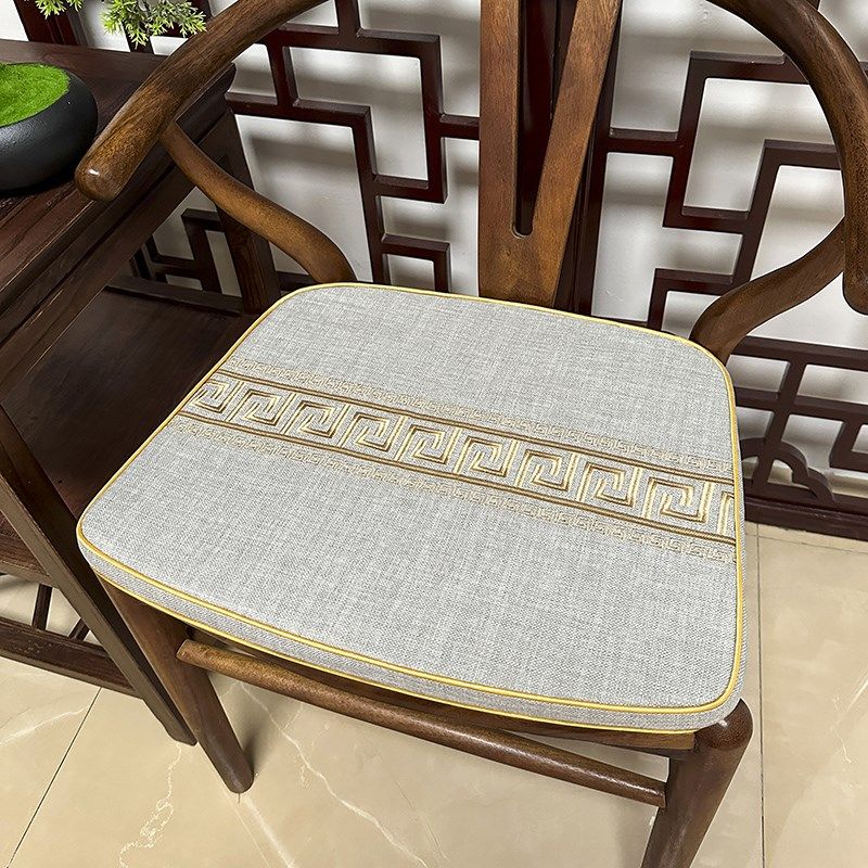 中式红木马蹄形茶餐椅坐垫家用Y椅古典实木四季防滑加厚垫子,居家布艺,椅垫,淘宝优惠券,粉丝福利购,淘宝优惠卷