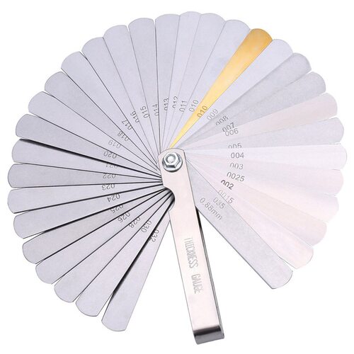 32 Blade Feeler Gauge Guitar String Height Measuring Ruler