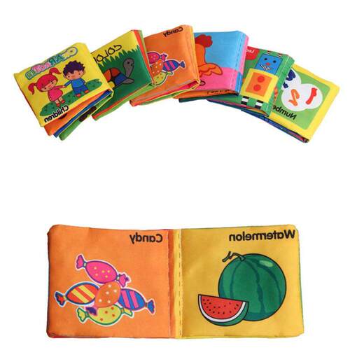 Baby Toys Soft Cloth Books Rustle Sound Infant Educational