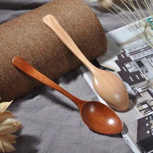 1 Pcs Wooden Spoon Wood Tableware Spoon Tea Coffee Stirring