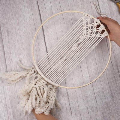 1/5Pcs 8-33cm Wooden DIY Handmade Catcher Embroidery Hoop Cr