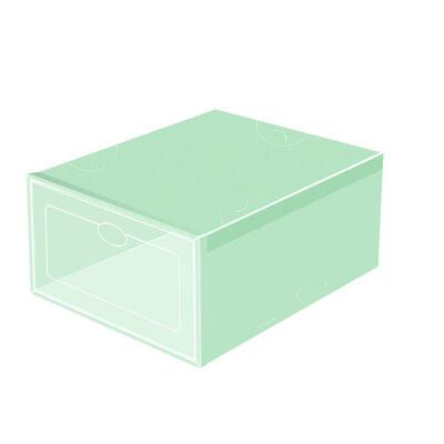Transparent shoe box, plastic shoe rack type shoe cabinet