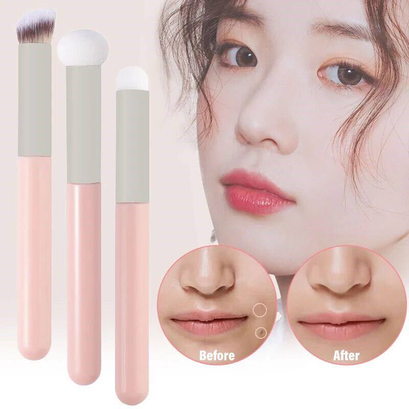 1/3pcs Sponge Makeup Brushes Soft Concealer Brush Dry Wet Du - 实物图