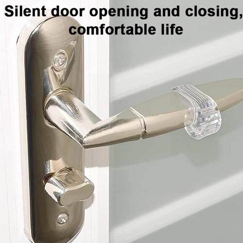 5pcs Door Handle Anti-collision Ring Door Stopper PVC Buffer