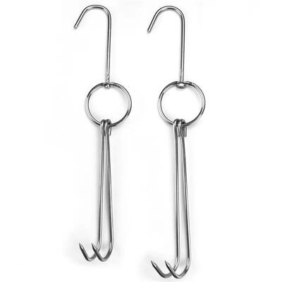 Stainless Steel Beef Meat Clasps Duck Goose Turkey Hooks Roa