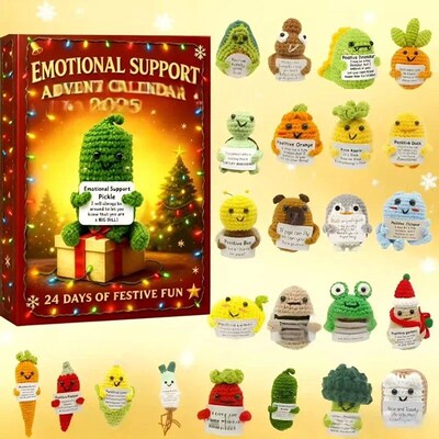 Emotional Support Advent Calendar 2025 for Christmas and Bir