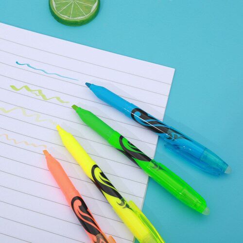 Colorful Erasable Highlighter Disappearing Pen StationeryMul