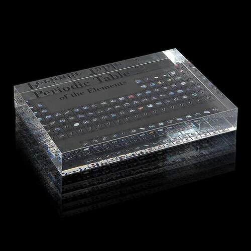 Exquisite Printing Acrylic Periodic Table Figurines Chemistr