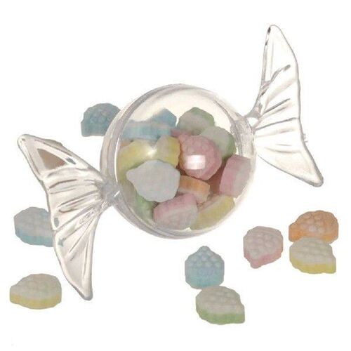 12pcs of One Bag Round Plastic Candy Box Cartoon Creative