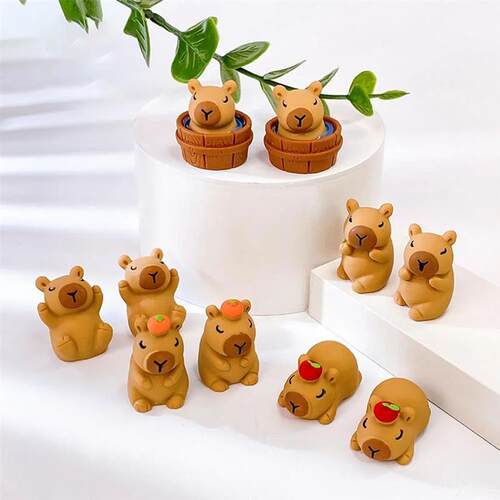30PCS 3D Capybara Figurines Capybara Party Favors Cute