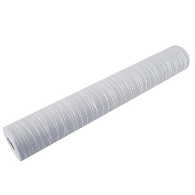 Simple Modern Home Embossed Textured Lines Wallpaper Roll