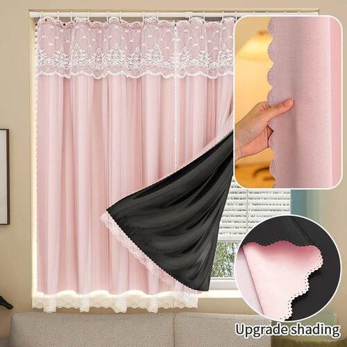 Ins Lace Curtains Window Hanging Curtains Living Room Bedroo