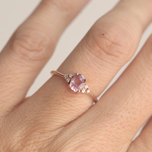 Punk rose Simple Tail ring Rings for women new luxury