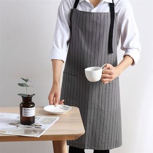 striped apron sleeveless apron home apron smock