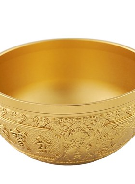 铜聚宝盆摆件玄关纯黄铜储钱罐大铜米缸店铺开业乔迁新房礼品