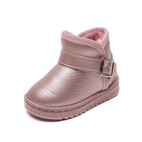 Childrens Snow Boots Leather Waterproof Padded Warm Girls