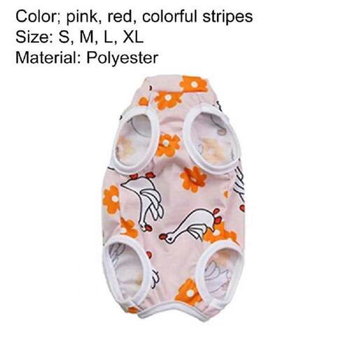 Cat Recovery Suit  Soft Pet Kitten Bodysuit  Polyester