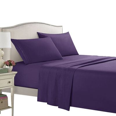 White Bed Sheet Set fitted flat bedding sets twin/king/queen