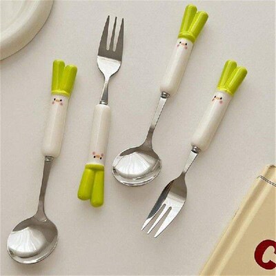 Thick Cute Tableware Spoon Set Work Chopsticks Set Spoon