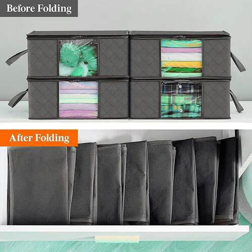 Large Capacity Clothes Storage Bag Foldable Blanket Storage