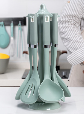 Silicone kitchen utensils cooking shovel soup leaky spoon ki