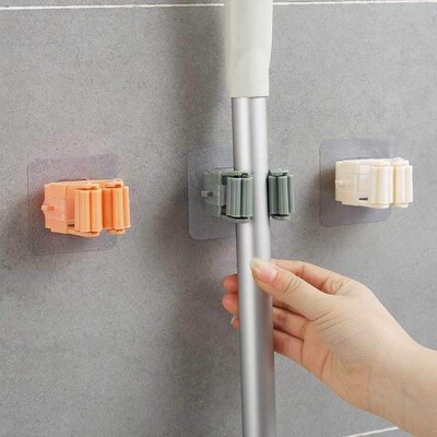 。Avoid holing mop frame hanging hook non-trace mop mop cla