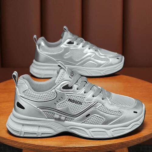 Mens Shoes Platform Casual Shoes Breathable Soft Sole Mesh