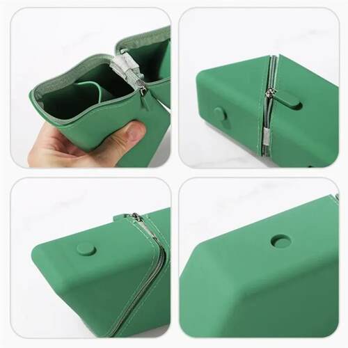 Stylish Silicone Pen Holder-Foldable Desktop Organizer for O