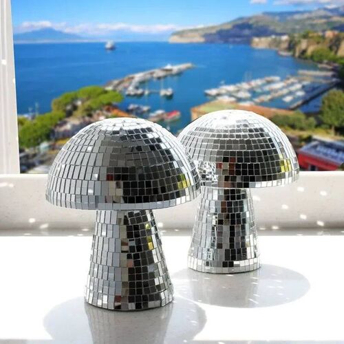 Mushroom Disco Ball Mirror Reflective Home Decoration Crafts