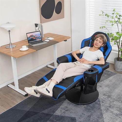 Gaming Recliner Adjustable Massage Gaming Chair with Cup Hol