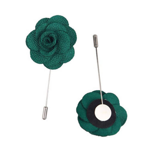 Men Handmade Boutonniere Stick Brooch Pin Lapel Women Flower