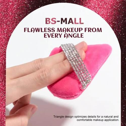 Diamond Triangle Powder Puff Velvet Sponge Triangle Powder P
