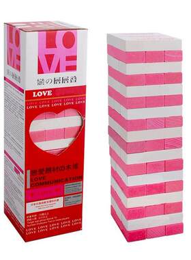 Wooden Tumbling Tower Deluxe Stacking Love Genga culb Game