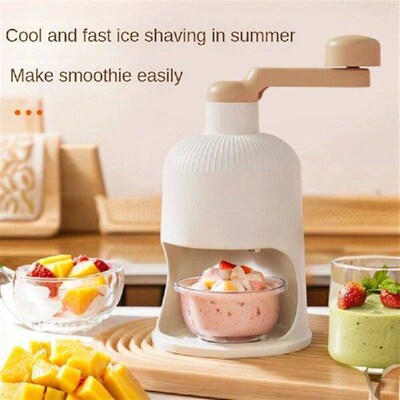 Ice Crusher Manual Rotary Hand Shaved Ice Crusher Small
