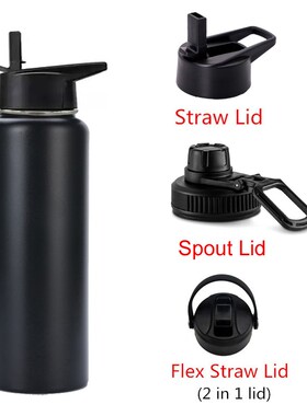 Replace Straw Flip Lid Flex Cap for Hydro Water Bottle Flask