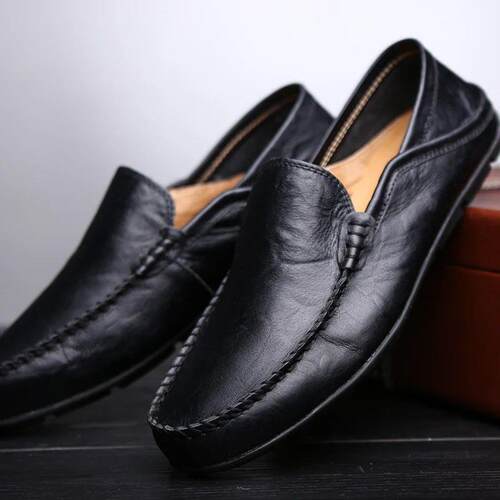 Men Loafers 2024 New Leather Shoes Men Casual Shoes Moccasin