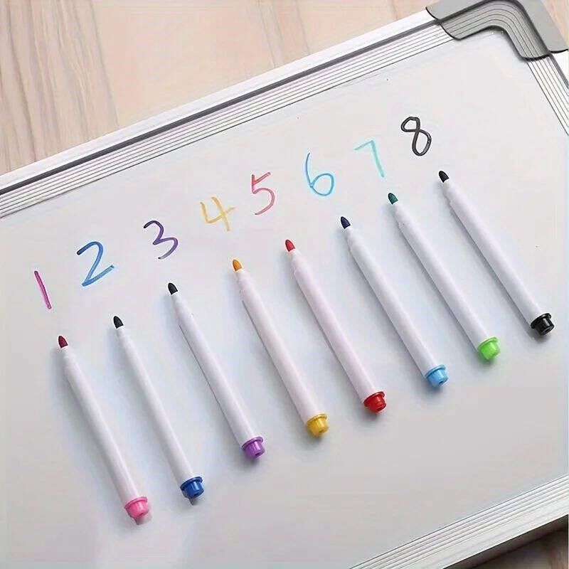 8 Colors Dry Erase Pen with Magnetic Markers for Office Whit图片