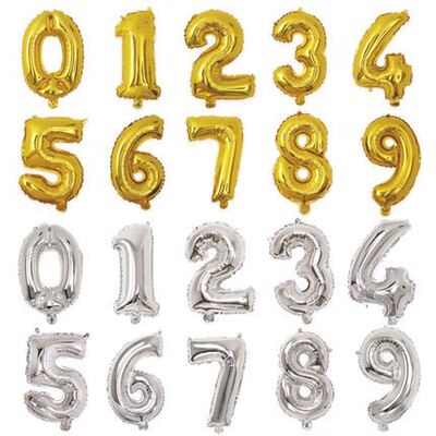 Birthday number balloon party decoration room letter set
