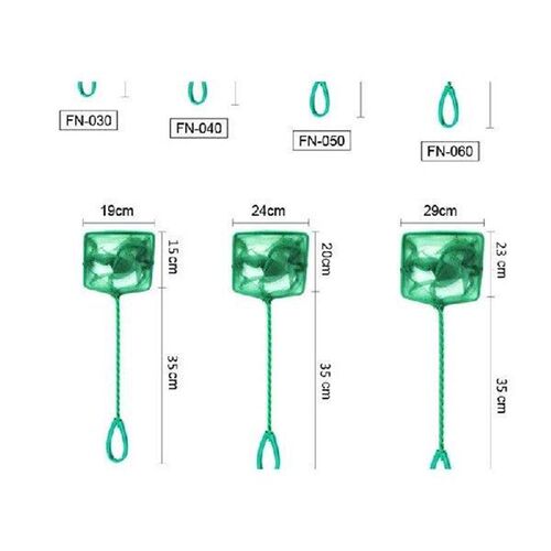 Fishing Net Spoon Green Long Handle Square Strong Nylon For