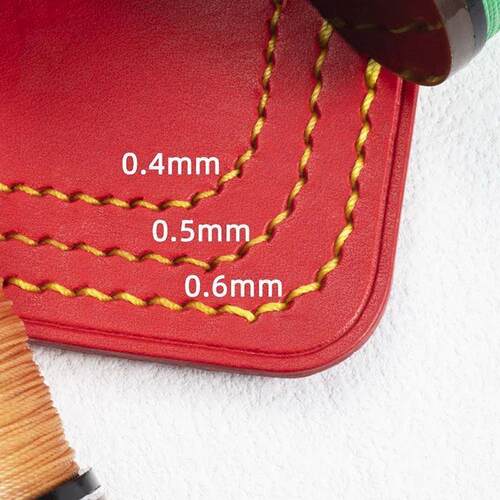 0408mm Handmade Leather Sewing Wax Thread Polyester Braid