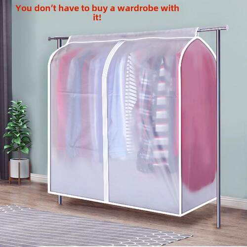 Clothes dust cover wardrobe hanging type dust bag coat cover
