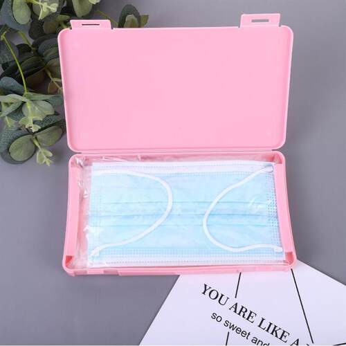 Portable Mask Box Storage Organizer, Dust-Proof Container fo