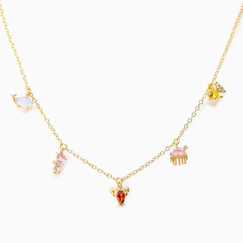 Ins Hot Sale Multicolor Crystal Ocean Animal Charm Pendant&n